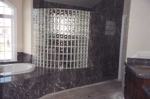 glass block shower. glass block shower pans